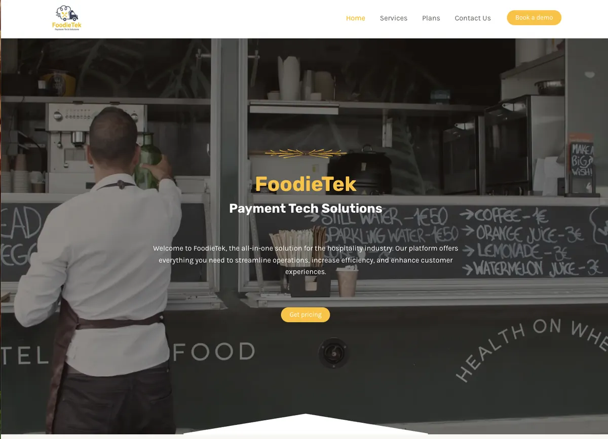 FoodieTek website screenshot